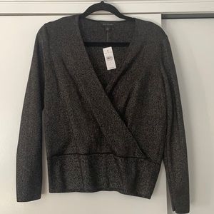 Black sparkled top size small
